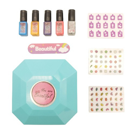 Zestaw do stylizacji paznokci manicure suszarka  dla dzieci salon kosmetyczny lakier